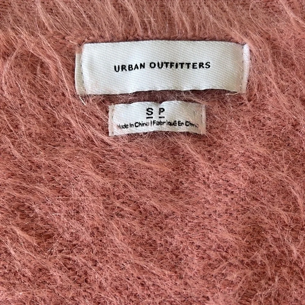 Urban Outfitters Pink Eyelash Shaggy Cardigan Sweater - Picture 7 of 8